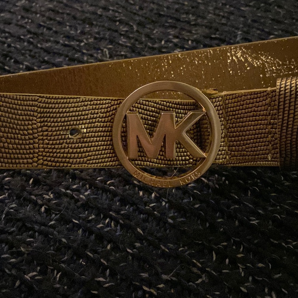 Michael Kors belt, gold
